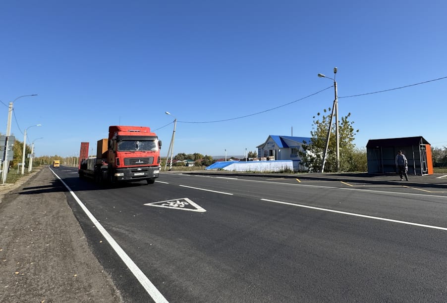 В Пензенской области отремонтирован участок дороги Нижний Ломов – Пачелма – Башмаково